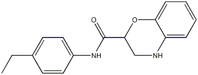 N-(4-ethylphenyl)-3,4-dihydro-2H-1,4-benzoxazine-2-carboxamide Structure