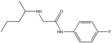 N-(4-fluorophenyl)-2-(pentan-2-ylamino)acetamide,,结构式