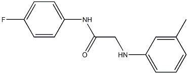 N-(4-fluorophenyl)-2-[(3-methylphenyl)amino]acetamide Struktur