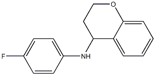 N-(4-fluorophenyl)-3,4-dihydro-2H-1-benzopyran-4-amine,,结构式