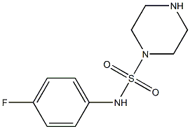 N-(4-fluorophenyl)piperazine-1-sulfonamide Struktur