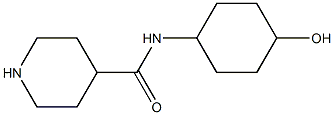 N-(4-hydroxycyclohexyl)piperidine-4-carboxamide Struktur