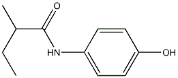 N-(4-hydroxyphenyl)-2-methylbutanamide 化学構造式