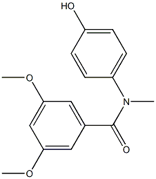 N-(4-hydroxyphenyl)-3,5-dimethoxy-N-methylbenzamide Structure