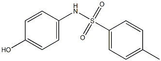 N-(4-hydroxyphenyl)-4-methylbenzene-1-sulfonamide Structure