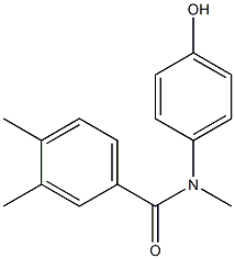 N-(4-hydroxyphenyl)-N,3,4-trimethylbenzamide,,结构式