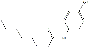 N-(4-hydroxyphenyl)octanamide Struktur