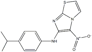 N-(4-isopropylphenyl)-5-nitroimidazo[2,1-b][1,3]thiazol-6-amine 化学構造式