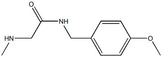 N-(4-methoxybenzyl)-2-(methylamino)acetamide,,结构式