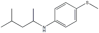 N-(4-methylpentan-2-yl)-4-(methylsulfanyl)aniline,,结构式