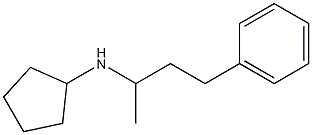 N-(4-phenylbutan-2-yl)cyclopentanamine 结构式