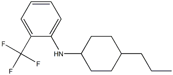 N-(4-propylcyclohexyl)-2-(trifluoromethyl)aniline 结构式