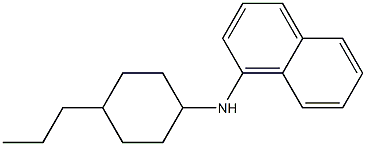 N-(4-propylcyclohexyl)naphthalen-1-amine Struktur