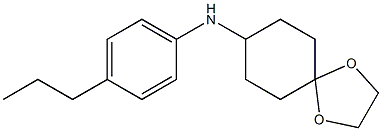  N-(4-propylphenyl)-1,4-dioxaspiro[4.5]decan-8-amine