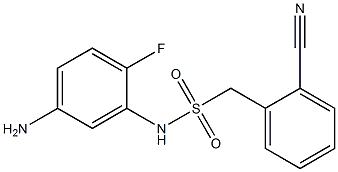 N-(5-amino-2-fluorophenyl)-1-(2-cyanophenyl)methanesulfonamide