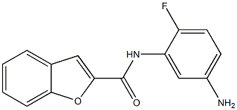 N-(5-amino-2-fluorophenyl)-1-benzofuran-2-carboxamide,,结构式