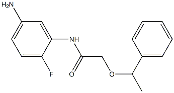 N-(5-amino-2-fluorophenyl)-2-(1-phenylethoxy)acetamide|