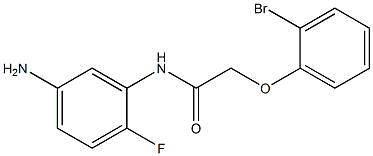 N-(5-amino-2-fluorophenyl)-2-(2-bromophenoxy)acetamide Struktur