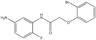 N-(5-amino-2-fluorophenyl)-2-(2-bromophenoxy)acetamide 化学構造式