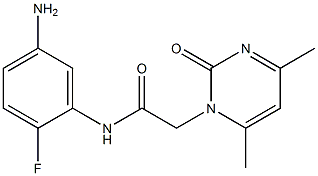 N-(5-amino-2-fluorophenyl)-2-(4,6-dimethyl-2-oxopyrimidin-1(2H)-yl)acetamide Structure