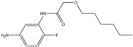 N-(5-amino-2-fluorophenyl)-2-(hexyloxy)acetamide,,结构式