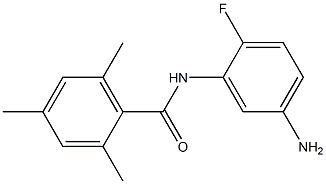 N-(5-amino-2-fluorophenyl)-2,4,6-trimethylbenzamide,,结构式