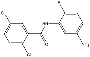 N-(5-amino-2-fluorophenyl)-2,5-dichlorobenzamide,,结构式