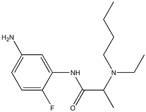 N-(5-amino-2-fluorophenyl)-2-[butyl(ethyl)amino]propanamide Struktur