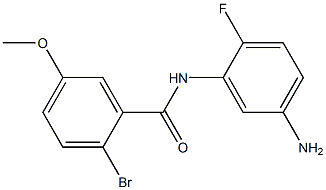 N-(5-amino-2-fluorophenyl)-2-bromo-5-methoxybenzamide 结构式