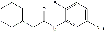 N-(5-amino-2-fluorophenyl)-2-cyclohexylacetamide Struktur
