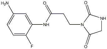 N-(5-amino-2-fluorophenyl)-3-(2,5-dioxoimidazolidin-1-yl)propanamide Structure