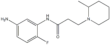  N-(5-amino-2-fluorophenyl)-3-(2-methylpiperidin-1-yl)propanamide