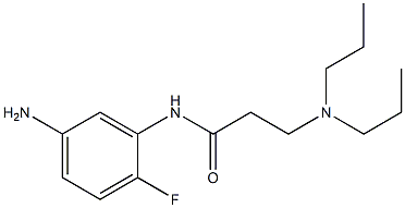 N-(5-amino-2-fluorophenyl)-3-(dipropylamino)propanamide Structure