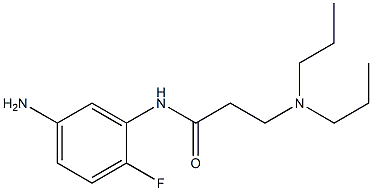 N-(5-amino-2-fluorophenyl)-3-(dipropylamino)propanamide 结构式