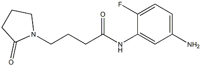 N-(5-amino-2-fluorophenyl)-4-(2-oxopyrrolidin-1-yl)butanamide,,结构式