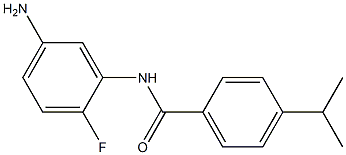 N-(5-amino-2-fluorophenyl)-4-(propan-2-yl)benzamide 结构式