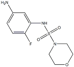 N-(5-amino-2-fluorophenyl)morpholine-4-sulfonamide Structure
