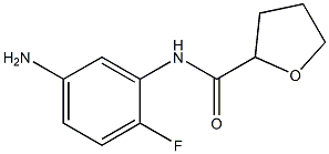 N-(5-amino-2-fluorophenyl)tetrahydrofuran-2-carboxamide,,结构式