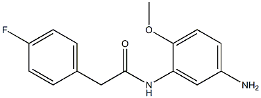 N-(5-amino-2-methoxyphenyl)-2-(4-fluorophenyl)acetamide,,结构式