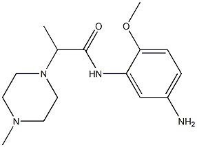 N-(5-amino-2-methoxyphenyl)-2-(4-methylpiperazin-1-yl)propanamide,,结构式