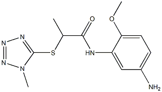 N-(5-amino-2-methoxyphenyl)-2-[(1-methyl-1H-1,2,3,4-tetrazol-5-yl)sulfanyl]propanamide