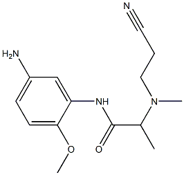 N-(5-amino-2-methoxyphenyl)-2-[(2-cyanoethyl)(methyl)amino]propanamide Structure