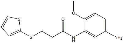 N-(5-amino-2-methoxyphenyl)-3-(thiophen-2-ylsulfanyl)propanamide|