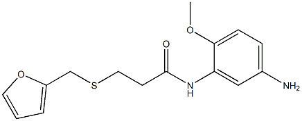 N-(5-amino-2-methoxyphenyl)-3-[(furan-2-ylmethyl)sulfanyl]propanamide Structure