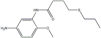 N-(5-amino-2-methoxyphenyl)-4-(propylsulfanyl)butanamide Structure