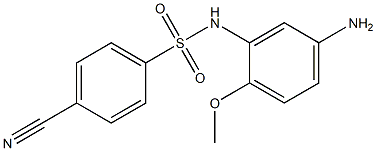 N-(5-amino-2-methoxyphenyl)-4-cyanobenzene-1-sulfonamide Struktur