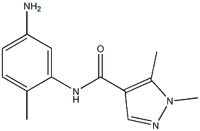 N-(5-amino-2-methylphenyl)-1,5-dimethyl-1H-pyrazole-4-carboxamide,,结构式