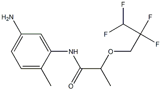 N-(5-amino-2-methylphenyl)-2-(2,2,3,3-tetrafluoropropoxy)propanamide Structure