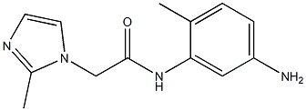 N-(5-amino-2-methylphenyl)-2-(2-methyl-1H-imidazol-1-yl)acetamide,,结构式