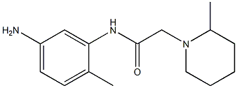 N-(5-amino-2-methylphenyl)-2-(2-methylpiperidin-1-yl)acetamide,,结构式